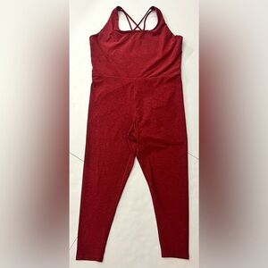 CALIA Carrie Underwood’s Lustraluxe Red/Maroon Sleeveless Jumpsuit Size XXL